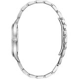 96X145 Reloj Bulova Crystal Mother of Pearl de señorita pulsera de metal 32 mm