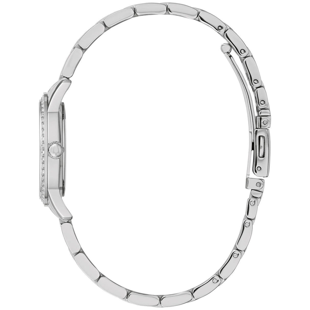 96X155 Reloj Bulova Crystal de señorita pulsera de metal 27 mm