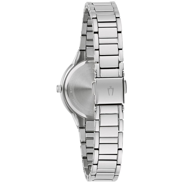 96X162 Reloj Bulova Crystal de mujer pulsera de metal
