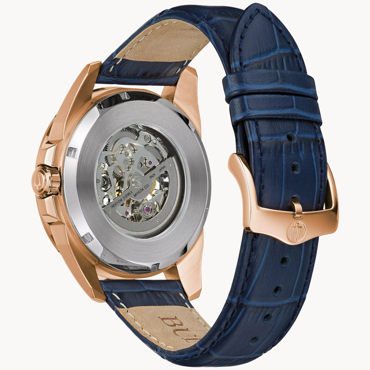 97A161 Bulova Sutton de hombre pulsera de cuero