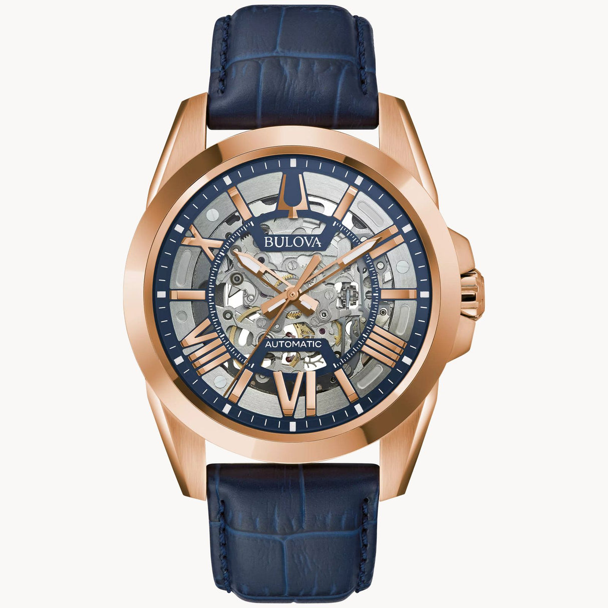 97A161 Bulova Sutton de hombre pulsera de cuero