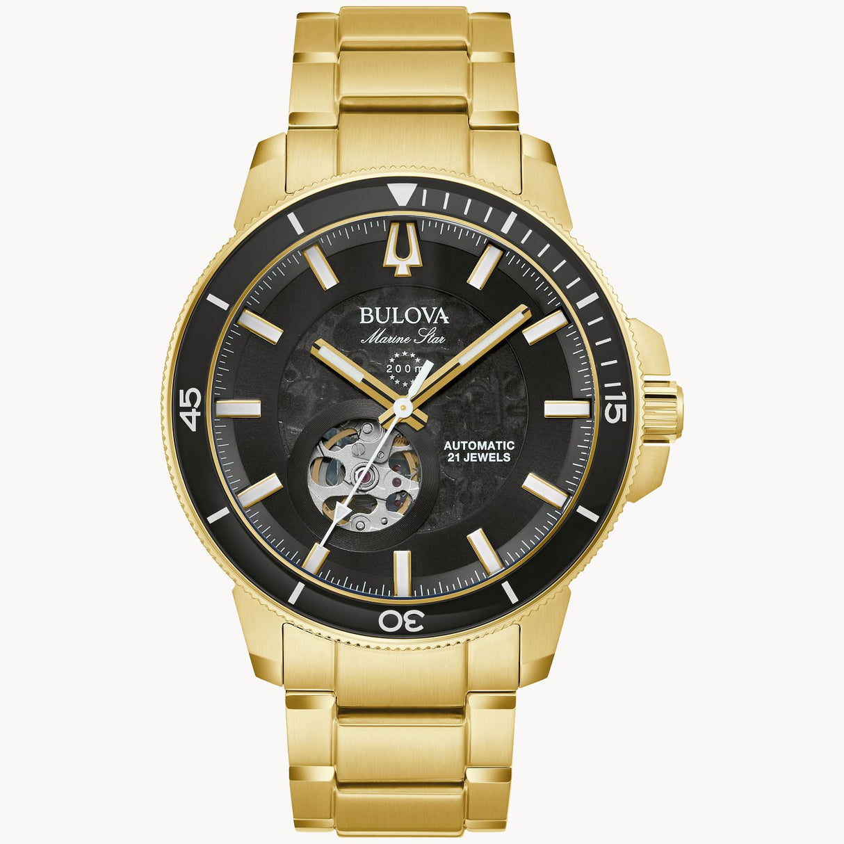 97A174 Bulova Marine Star de hombre pulsera de metal