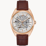 97A175 Reloj Bulova Surveyor de hombre pulsera de cuero 41mm