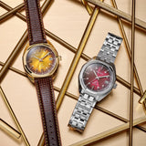 97B214 Reloj Bulova Jet Star de caballero pulsera de cuero 40 mm