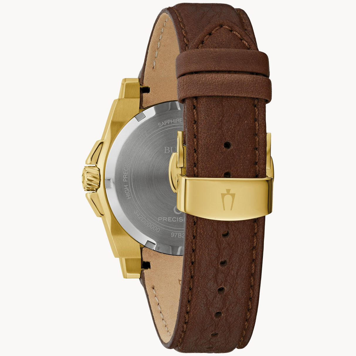 97B216 Reloj Bulova Icon de caballero pulsera de cuero 40 mm