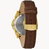 97B216 Reloj Bulova Icon de caballero pulsera de cuero 40 mm
