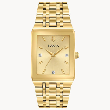 97D120 Reloj Bulova Diamond Champagne para Caballero