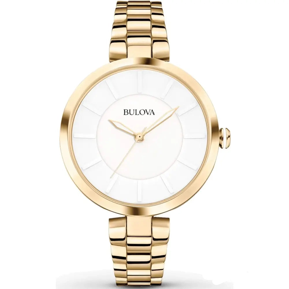97L142 Reloj Bulova Dress de mujer pulsera de metal 38 mm