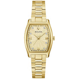 97P160 Reloj Bulova Crystal de mujer correa de metal 35 mm