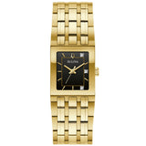 97P167 Reloj Bulova Quadra de dama banda de metal