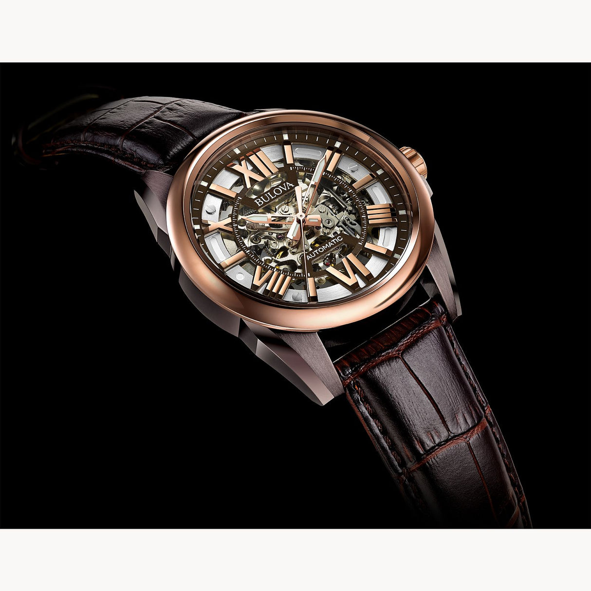 98A165 Bulova Sutton de hombre pulsera de cuero