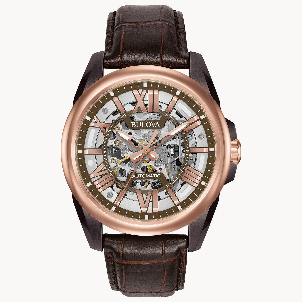 98A165 Bulova Sutton de hombre pulsera de cuero