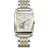 98A308 Bulova Skeleton de hombre pulsera de metal