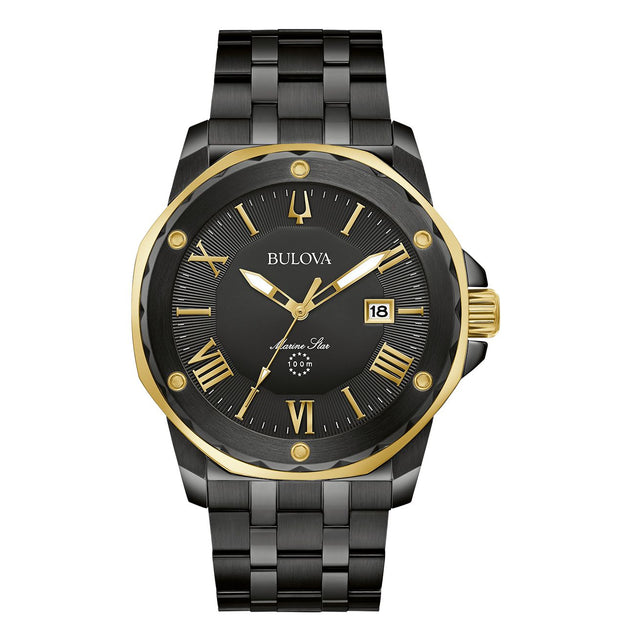 98B386 Bulova Marine Star de caballero análogo