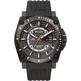 98B417 Bulova Precisionist de caballero pulsera de caucho
