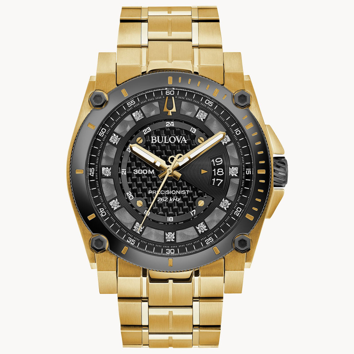 98D156 Reloj Bulova Icon de caballero pulsera de metal