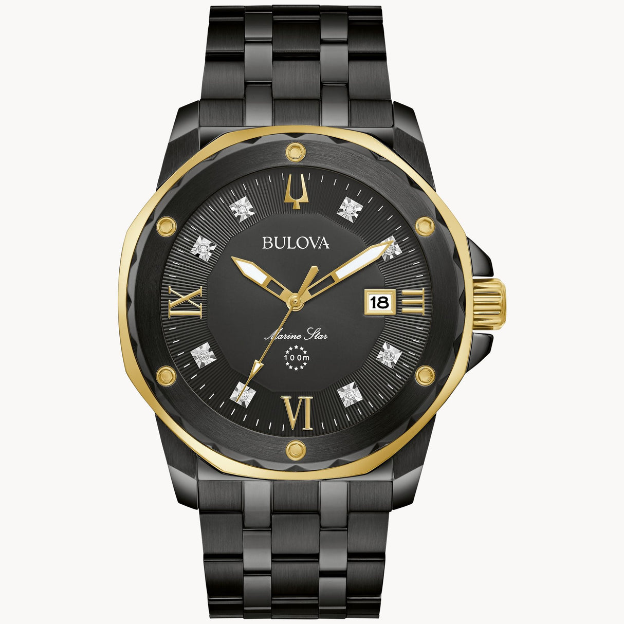 98D176 Reloj Bulova Marine Star de hombre pulsera de metal 44 mm