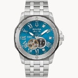 98D184 Reloj Bulova Marine Star Marc Anthony de hombre pulsera de metal 45 mm