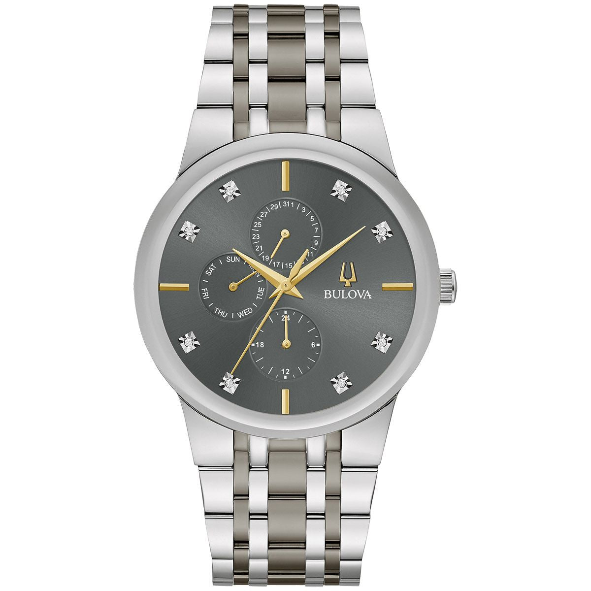 98D186 Bulova Modern reloj de hombre correa de acero inoxidable