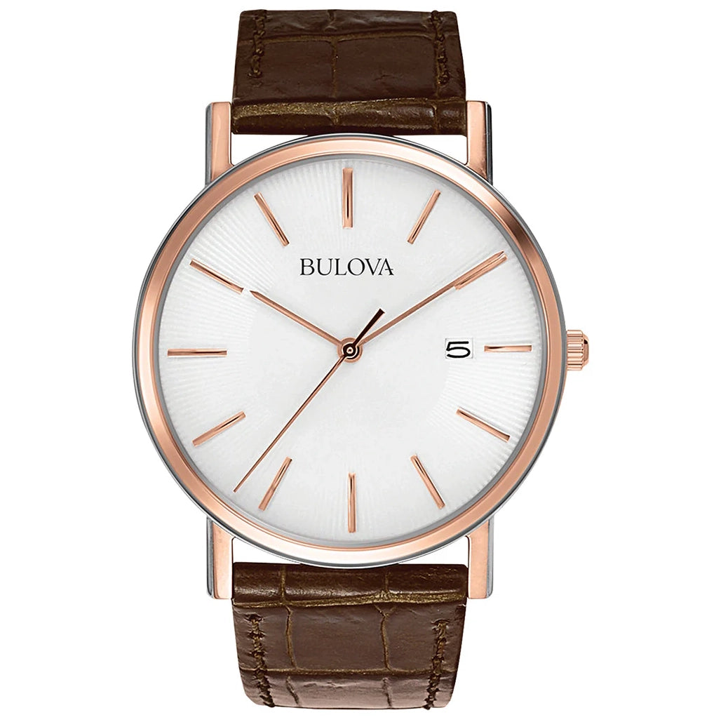 98H51 Bulova Classic de hombre pulsera de piel