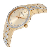 98K113 Reloj Bulova Crystal Dorado para Hombre