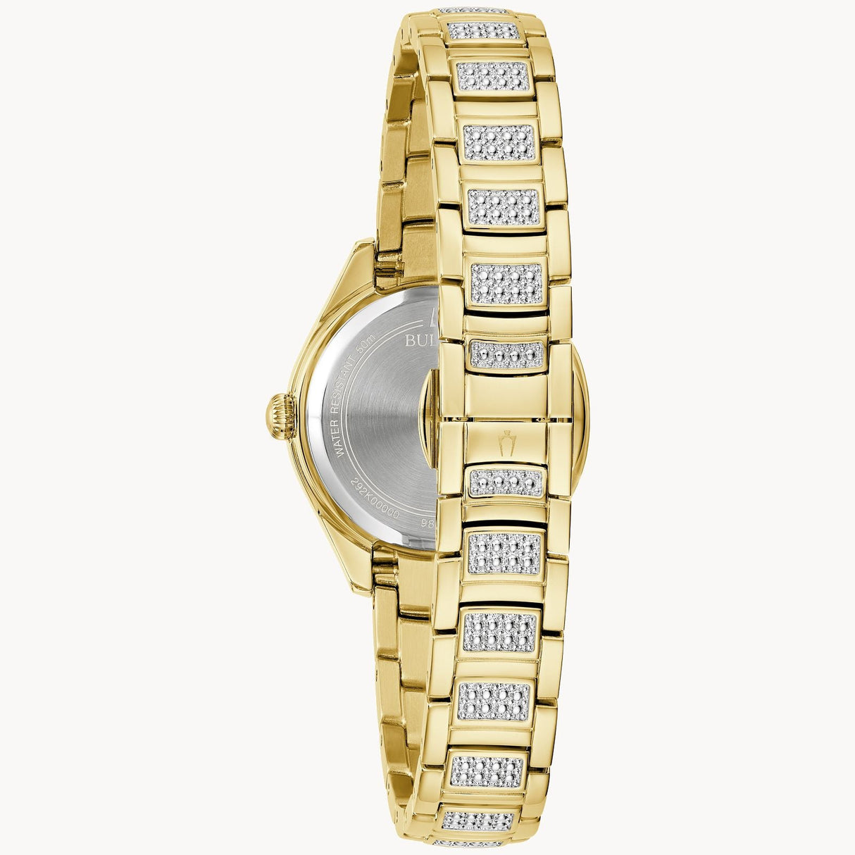 98L306 Reloj Bulova Cristal de señorita banda de acero inoxidable 29 mm
