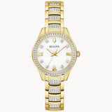 98L306 Reloj Bulova Cristal de señorita banda de acero inoxidable 29 mm