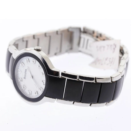 98P127 Reloj Bulova Diamond de señorita pulsera de metal 28 mm