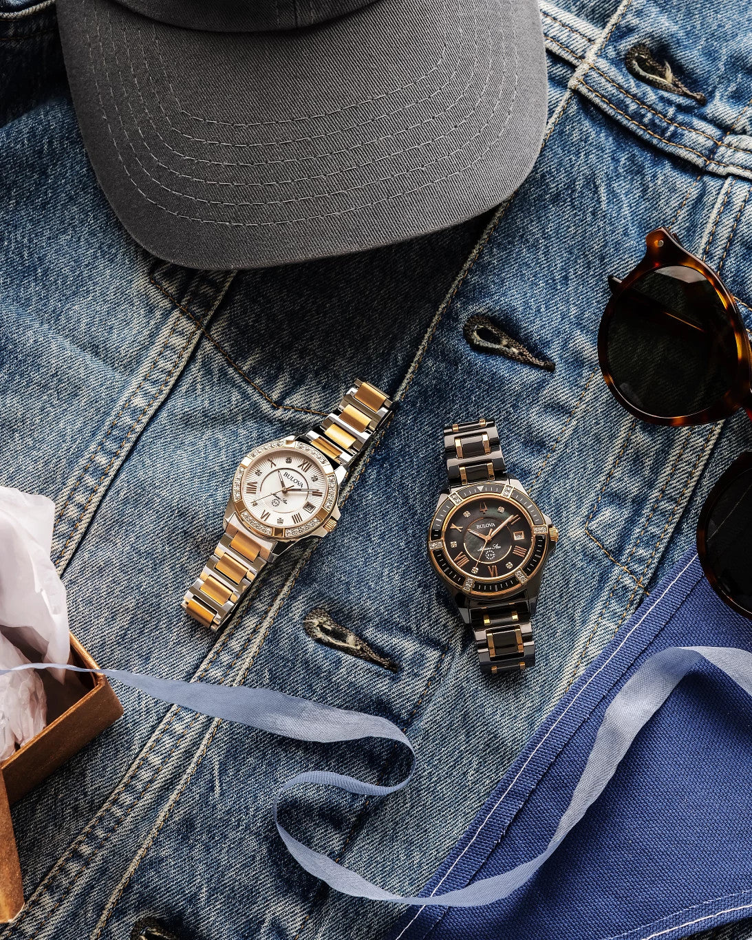 98R234 Reloj Bulova Marine Star de dama pulsera de metal 32 mm