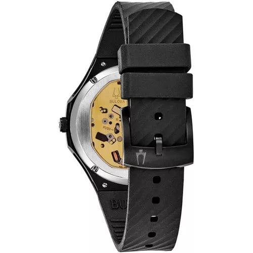 98R240 Bulova Curv de dama pulsera de caucho