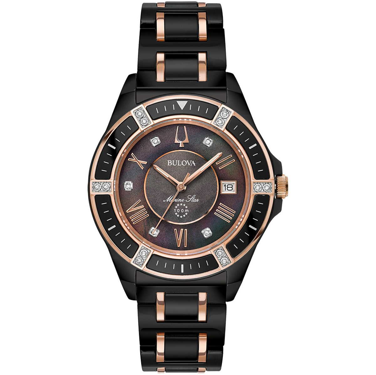 98R242 Reloj Bulova Marine Star de señorita pulsera de metal 37 mm