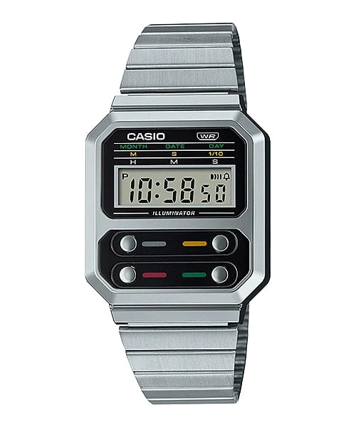 A-100WE-1A Reloj Casio Unisex, Vintage Clásico