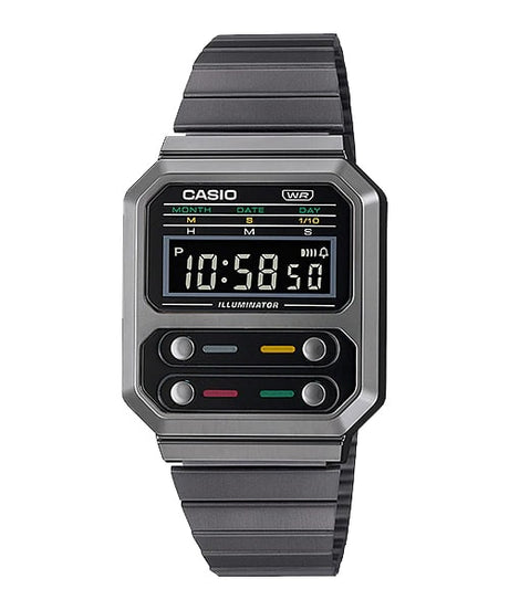 A-100WEGG-1A Reloj Casio Unisex, Vintage Clásico