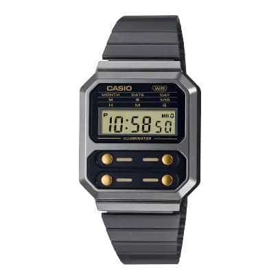 A-100WEGG-1A2 Reloj Casio para Hombre, Vintage Clásico Relojes