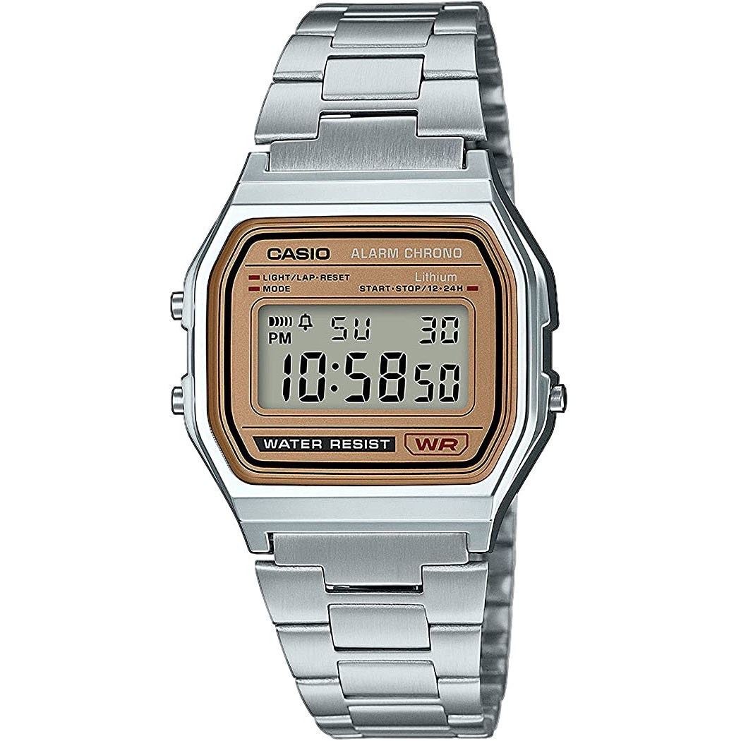 A-158WEA-9CF Reloj Casio para Hombre, Vintage Clásico Cronómetro