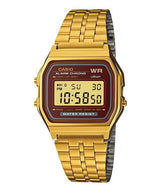 A-159WGEA-5 Reloj Casio Digital Vintage Clásico Unisex con Pulsera de Metal y Cronómetro