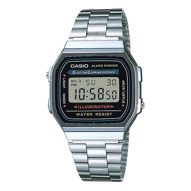 A-168WA-1 Reloj Casio Unisex, Vintage Clásico Illuminator