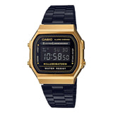 A-168WEGB-1B Reloj Casio Unisex, Vintage Clásico Illuminator