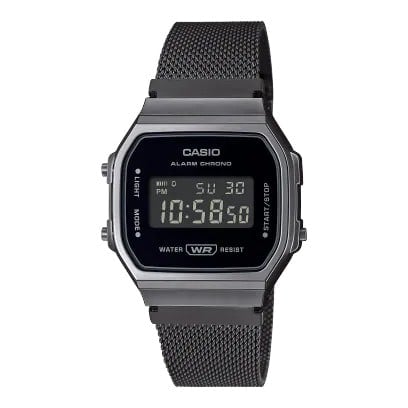 A-168WEMB-1B Reloj Casio Unisex, Vintage Clásico Cronómetro