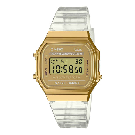 A-168XESG-9A Casio Reloj Unisex, Vintage Clásico Illuminator