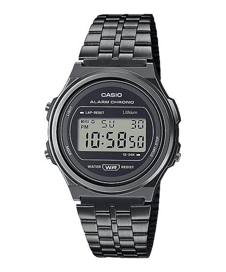 A-171WEGG-1A Reloj Casio Unisex, Vintage Clásico Cronómetro