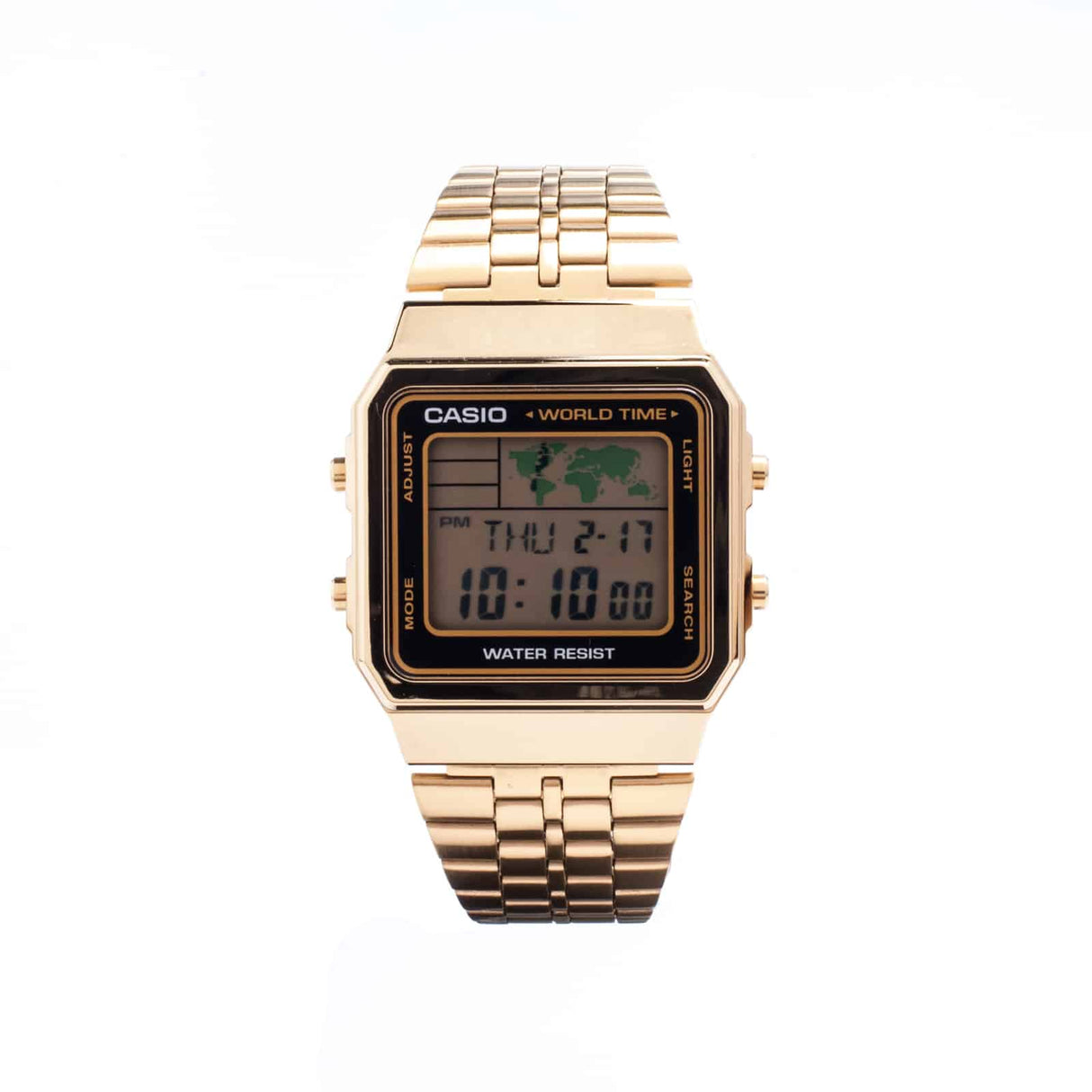 A-500WGA-1 Reloj Casio para Hombre, Vintage Clásico Hora Mundial