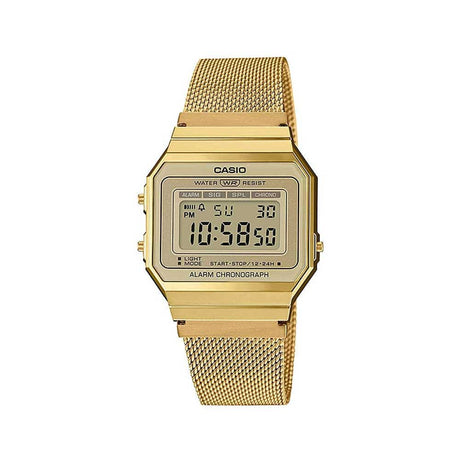 A-700WMG-9A Reloj Casio Unisex, Vintage Clásico Cronógrafo