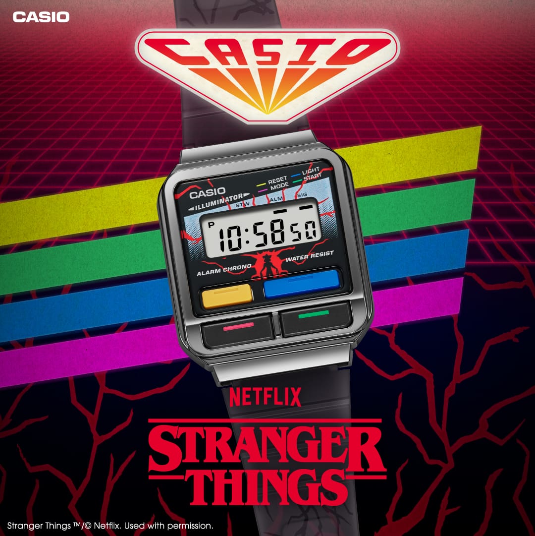 A120WEST-1A Casio Reloj Unisex Vintage Clásico Stranger Things