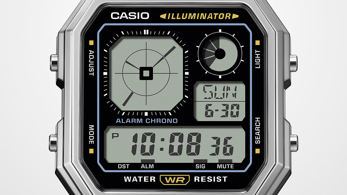 A130WE-7A Casio de caballero correa de metal