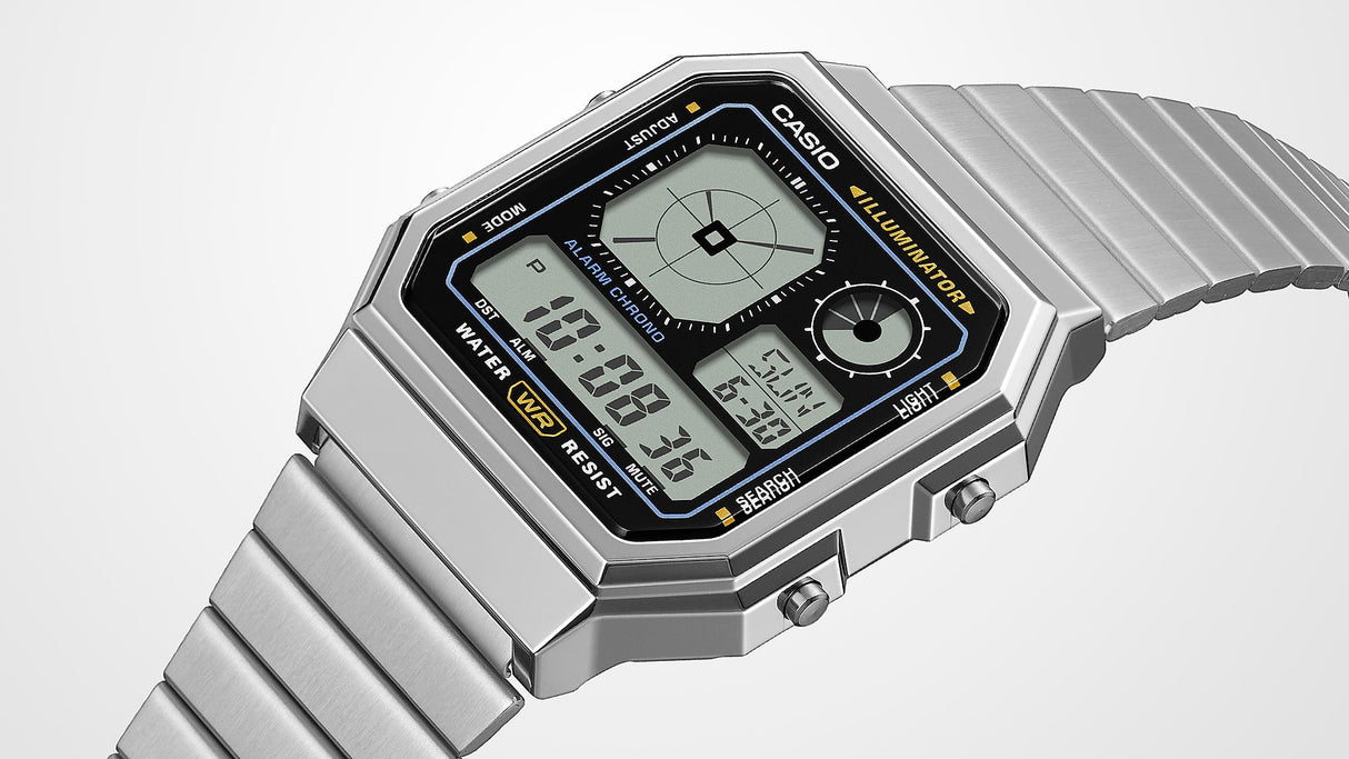 A130WE-7A Casio de caballero correa de metal