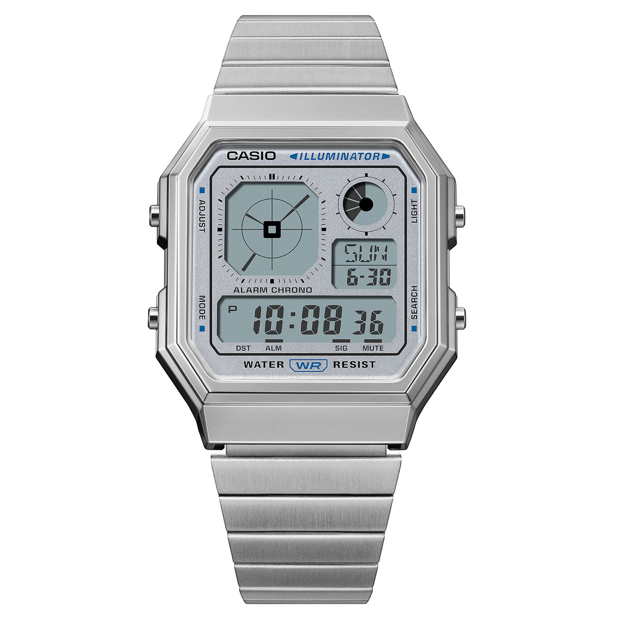 A130WE-7A Casio de caballero correa de metal