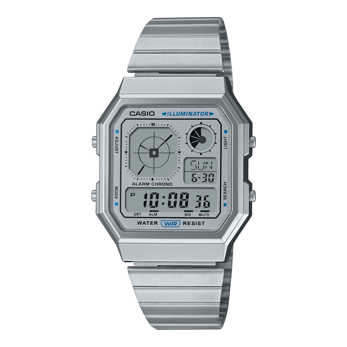 A130WE-7A Casio de caballero correa de metal