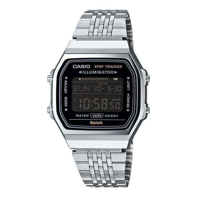 ABL-100WE-1B Casio reloj unisex con pulsera de metal