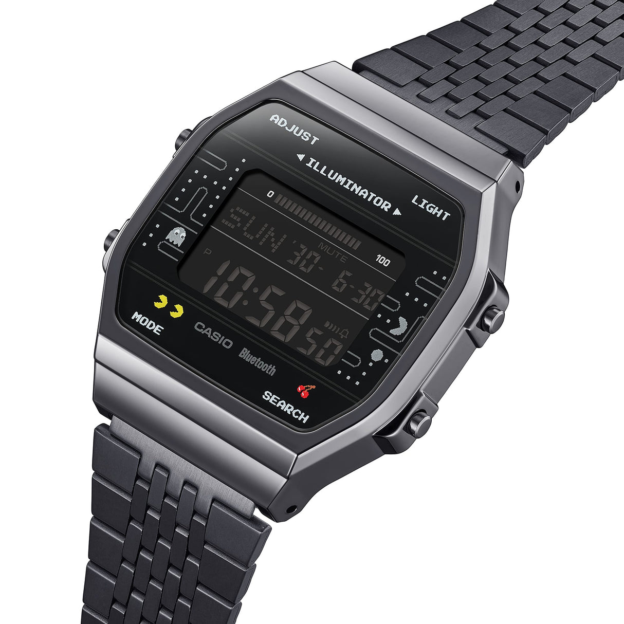 ABL-100WEPC-1B Casio de hombre pulsera de metal Edición Pac-Man con Bluetooth